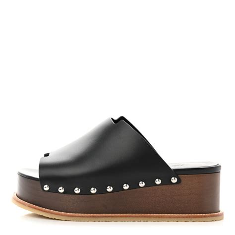 hermes ellipse|HERMES Calfskin Ellipse Sandals 38 Black .